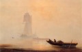 fishing boats in a harbor 1854 Romantic Ivan Aivazovsky Russian